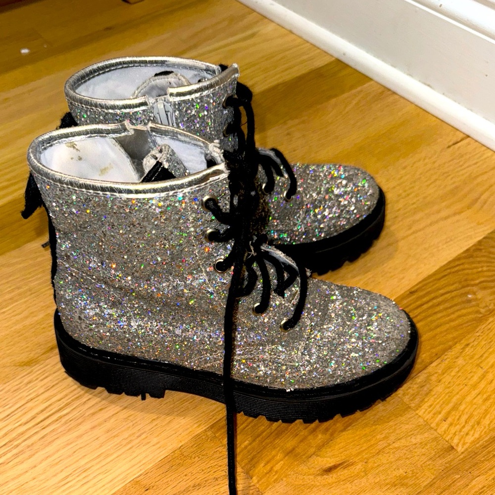 Madden Girl Glider Sparkle Girls Boots Sise 2M
